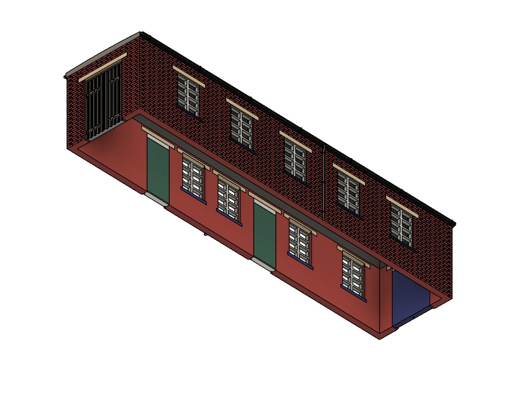Model Railway Lineside Building 1 3D print model_12