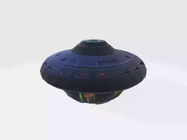 alien UFO Low-poly 3D model