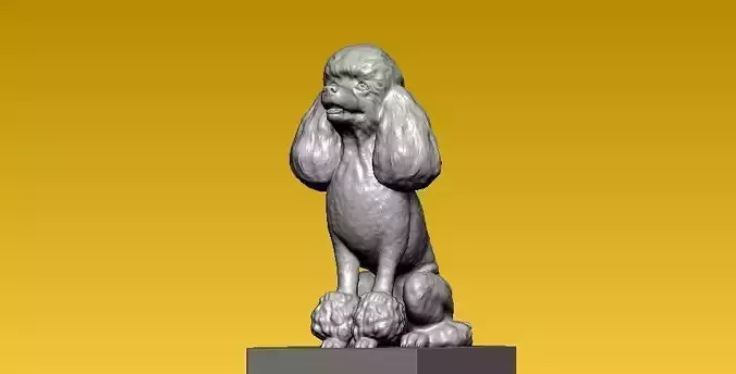 Poodle wisky model - 3D print
