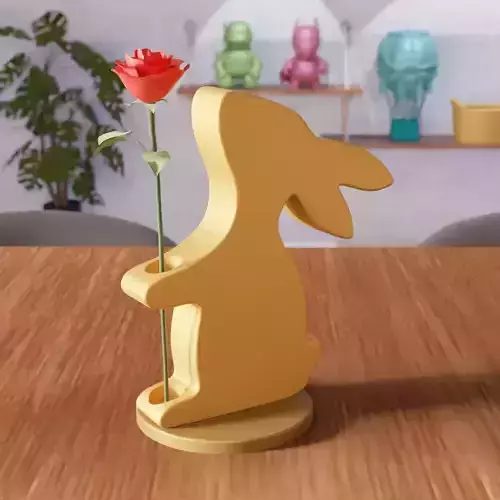 Easter Bunny Flower Vase - 329