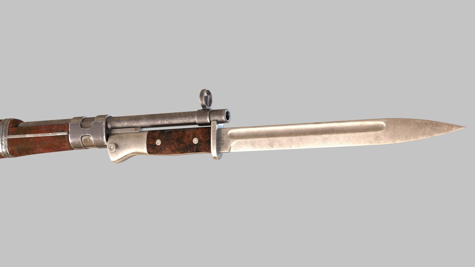 Karabiner 98K Low-poly 3D model_23