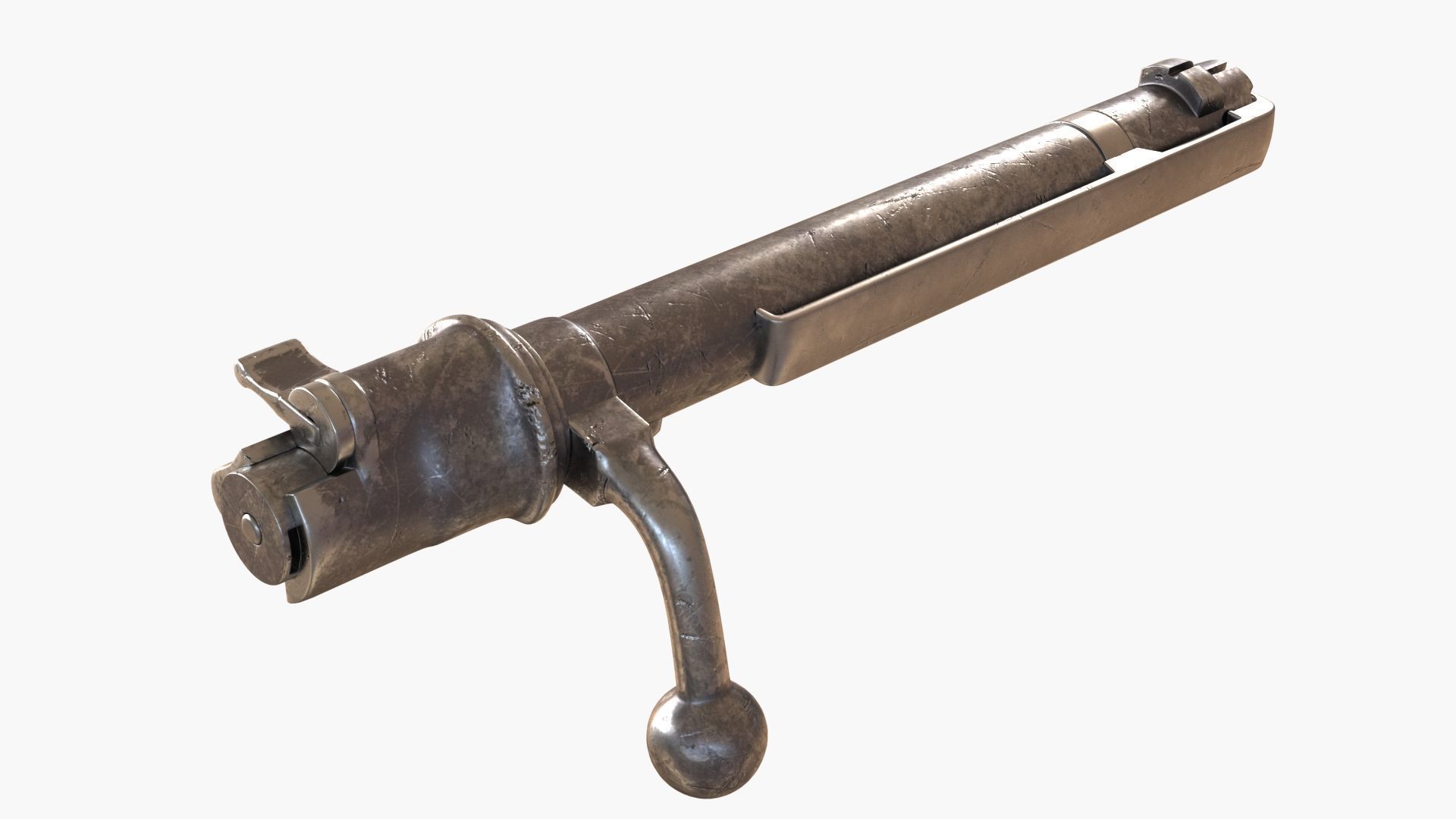 Karabiner 98K Low-poly 3D model_31