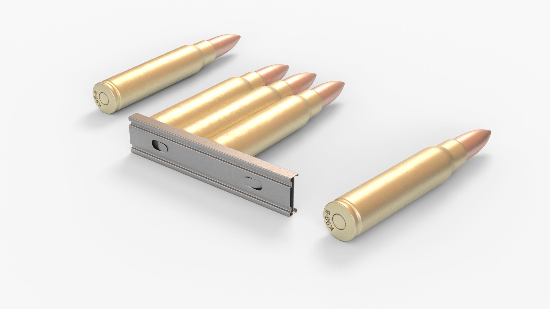 Karabiner 98K Low-poly 3D model_42