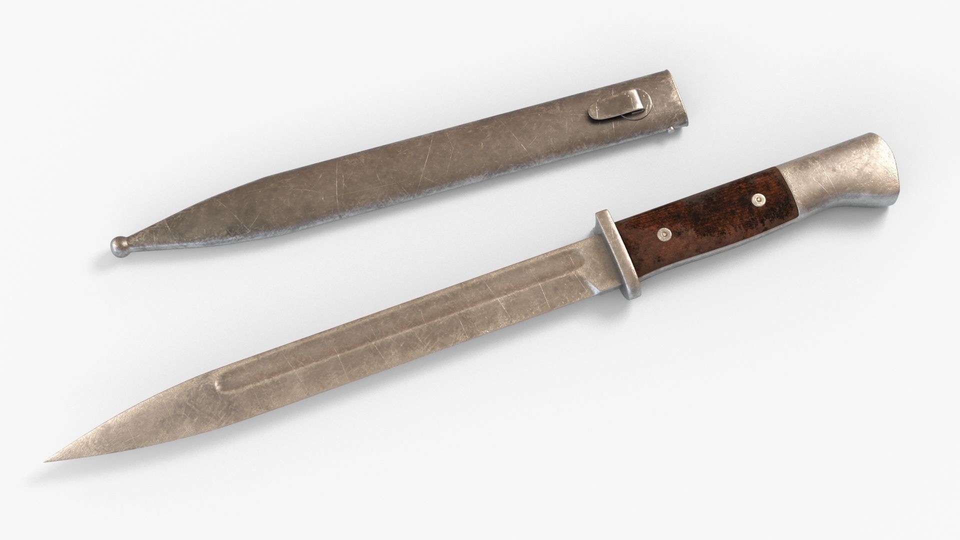 Karabiner 98K Low-poly 3D model_25