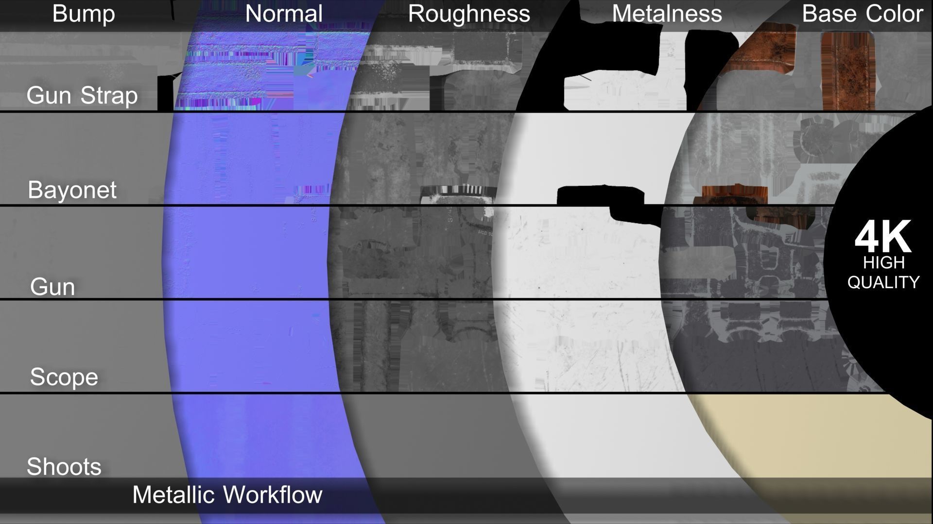 Karabiner 98K Low-poly 3D model_48