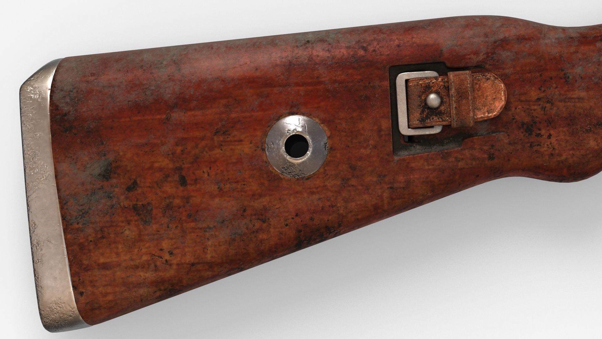 Karabiner 98K Low-poly 3D model_17