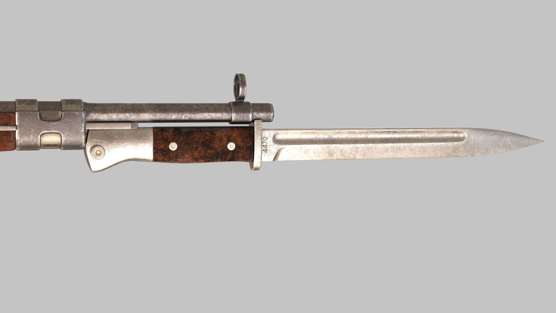 Karabiner 98K Low-poly 3D model_24