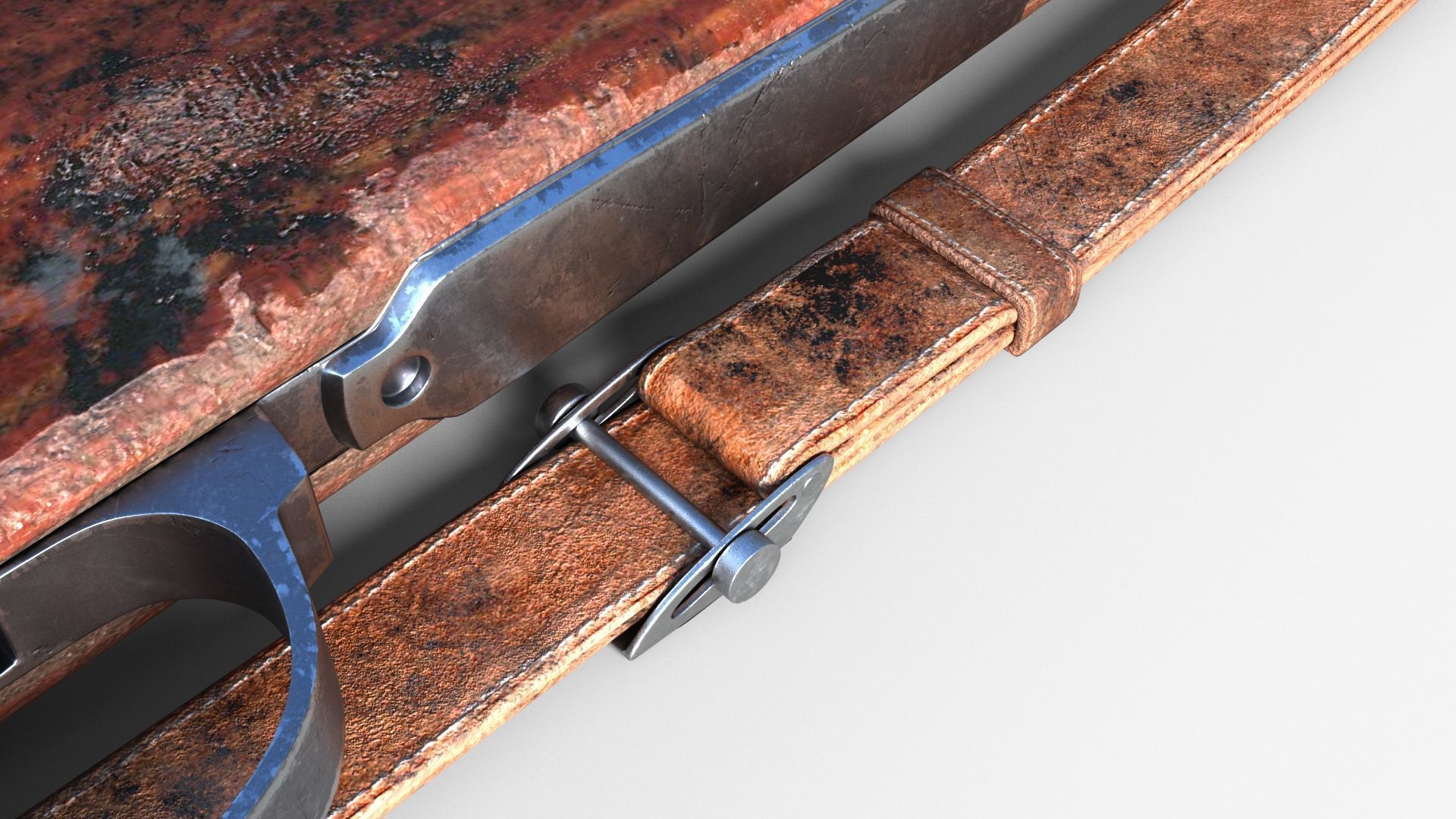 Karabiner 98K Low-poly 3D model_16