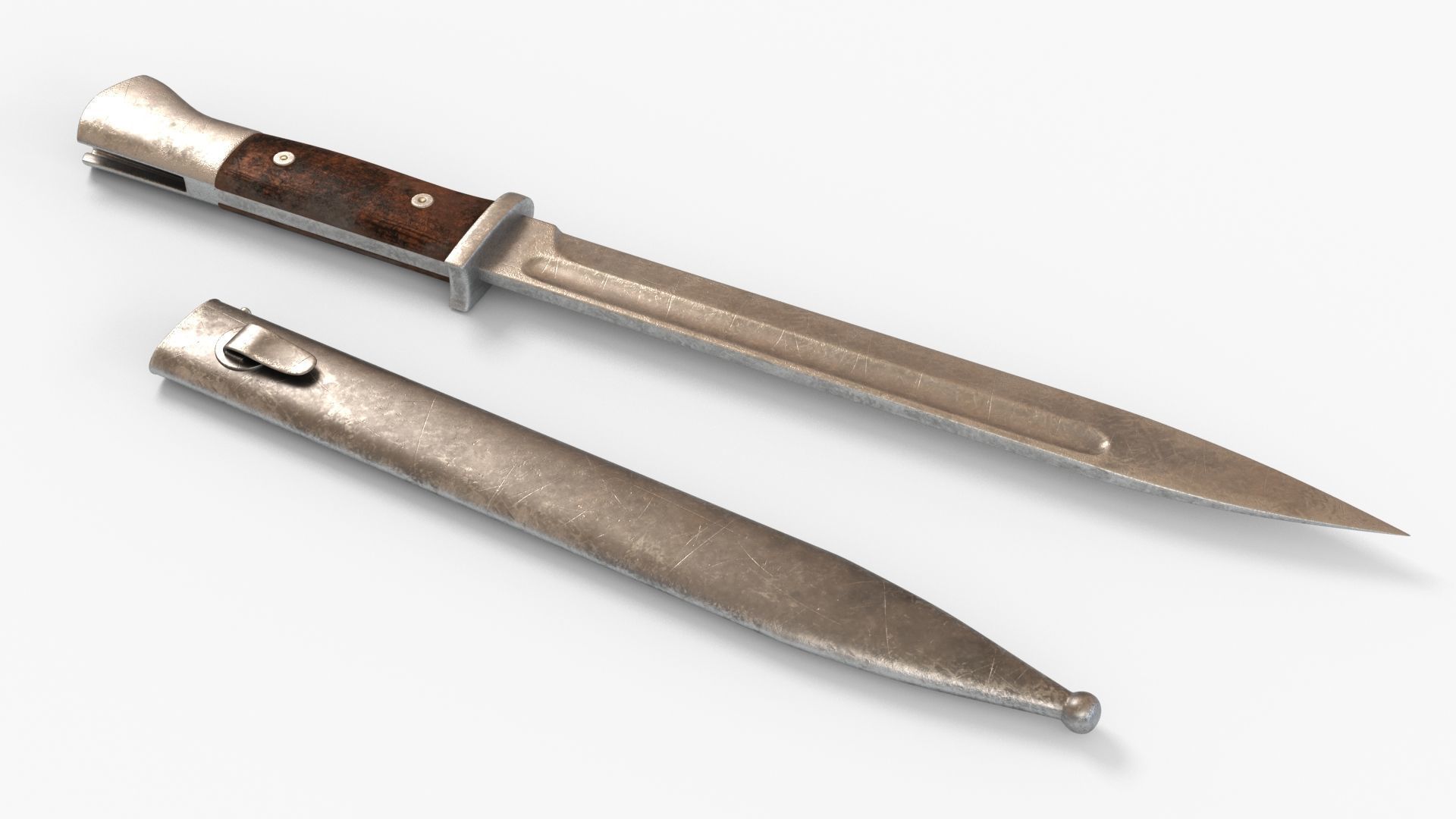 Karabiner 98K Low-poly 3D model_27