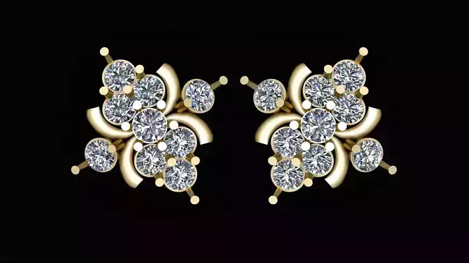 CLASSY  STYLISH EARRING 3D PRINTABLE MODEL 