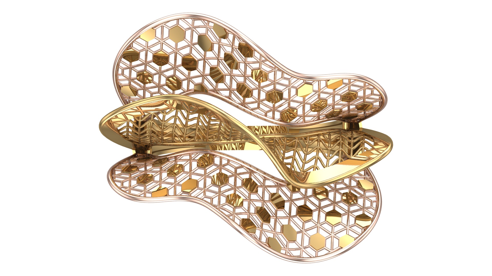 SEA WAVE RING COLLECTION-RA03- 3D print model_1