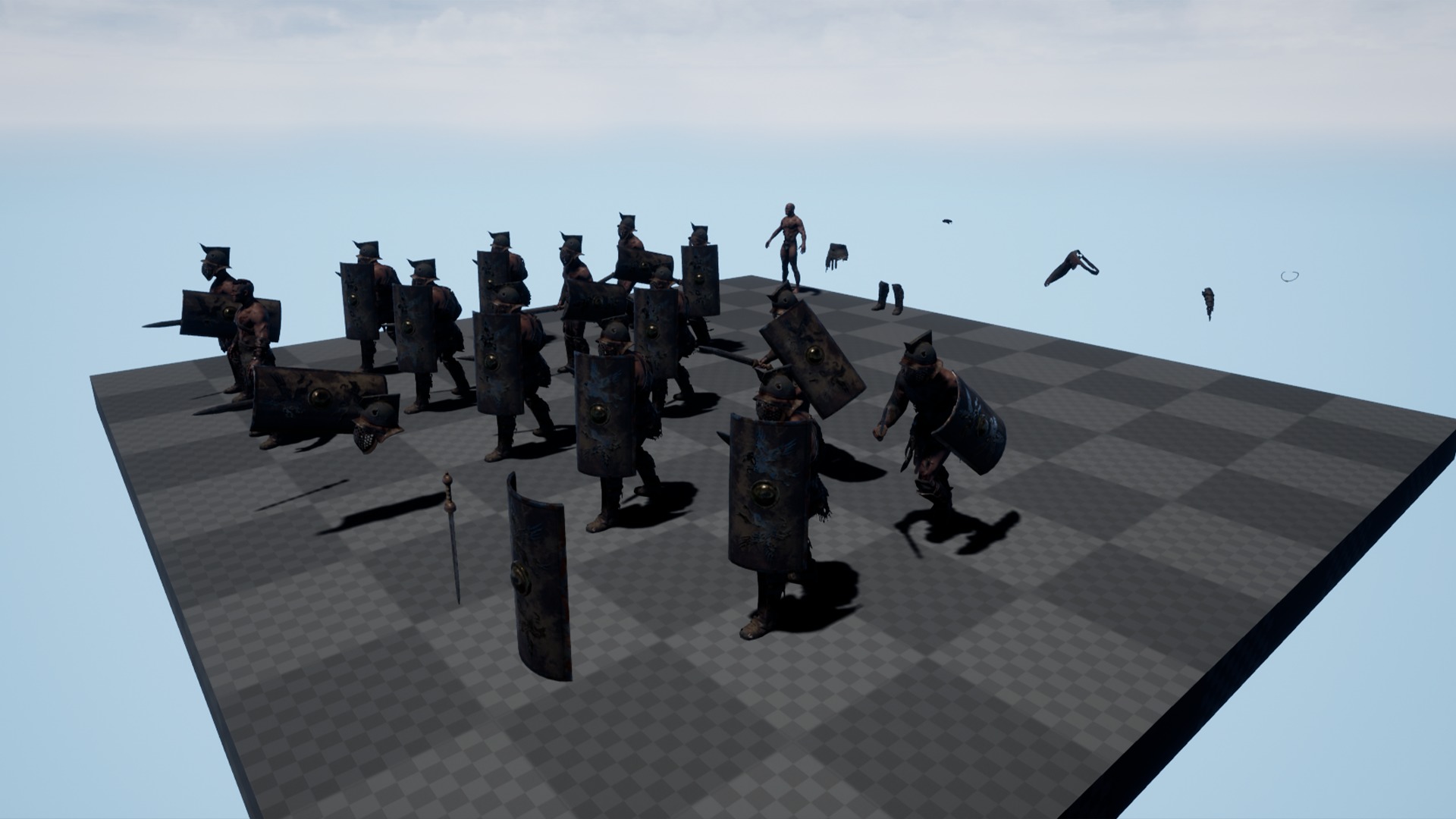 GLADIATOR MURMILLO UNDEAD1 Low-poly 3D model_20