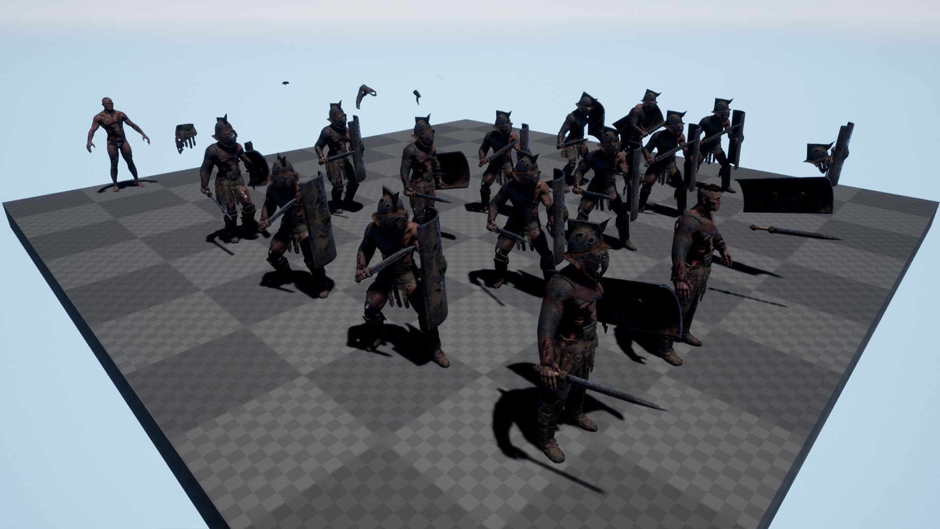 GLADIATOR MURMILLO UNDEAD1 Low-poly 3D model_17