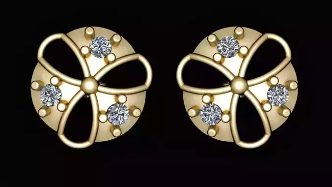 PRECIOUS  GLAMIRA EARRING  3D PRINTABLE MODEL  3D print model