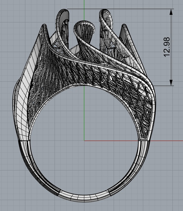 SEA WAVE RING COLLECTION-RA04- 3D print model_3