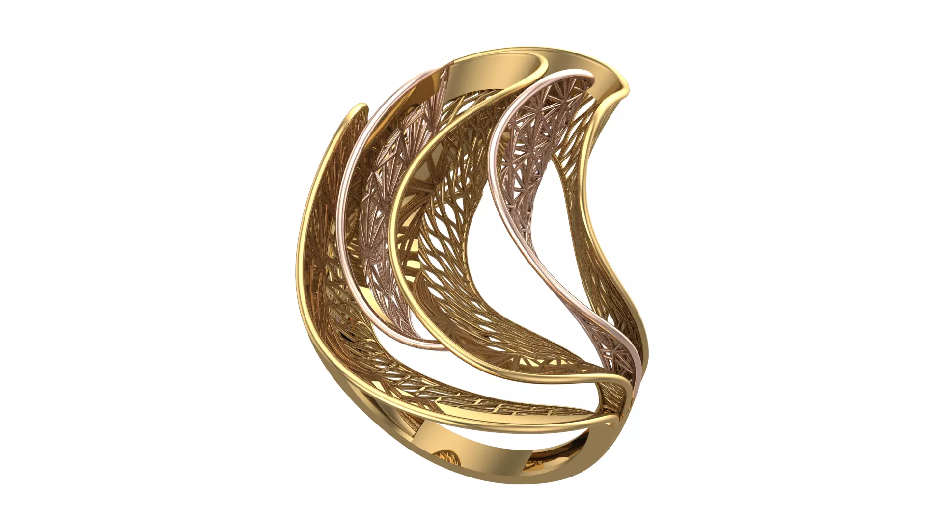 SEA WAVE RING COLLECTION-RA04- 3D print model_0