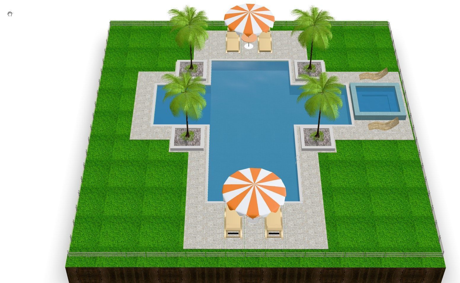 Swimming pool 3D model_8