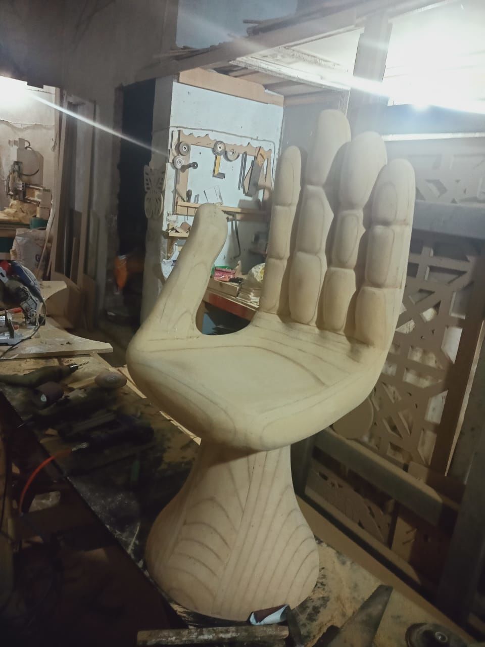 Hand Chair 3D model_8