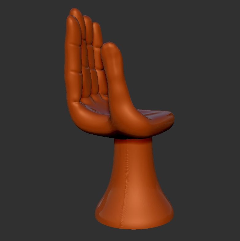 Hand Chair 3D model_5