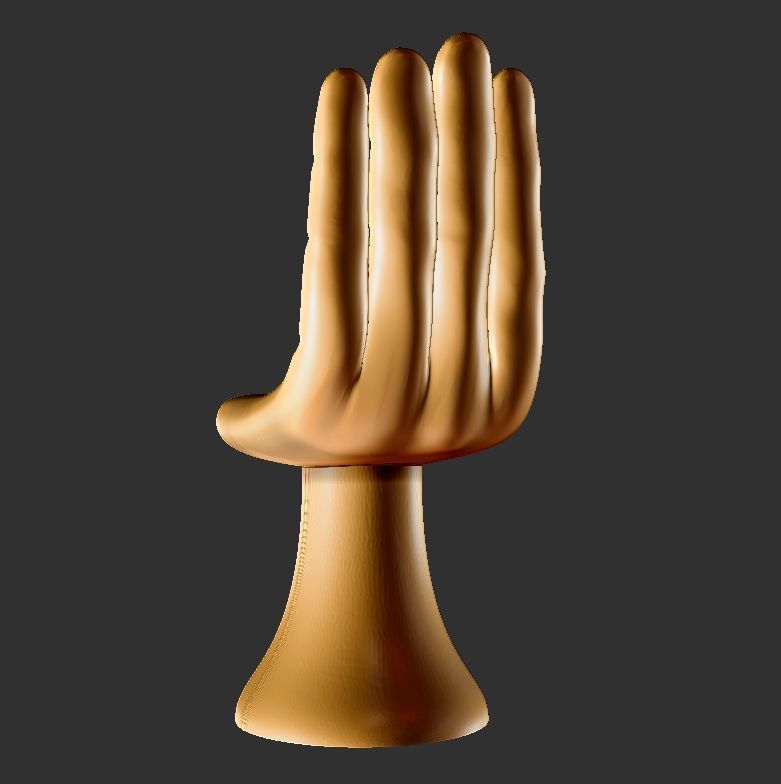 Hand Chair 3D model_2