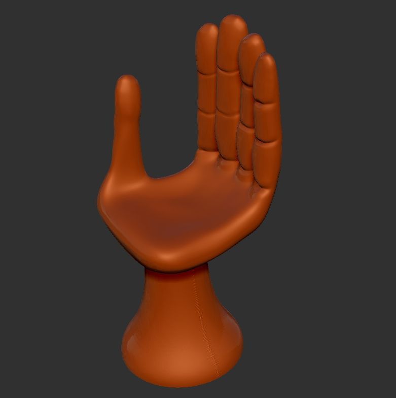 Hand Chair 3D model_7