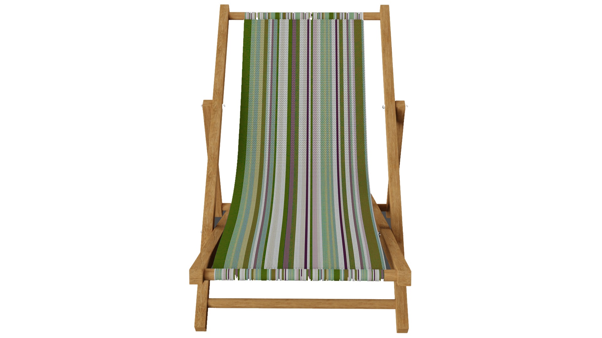 Beach Chair Low-poly 3D model_2