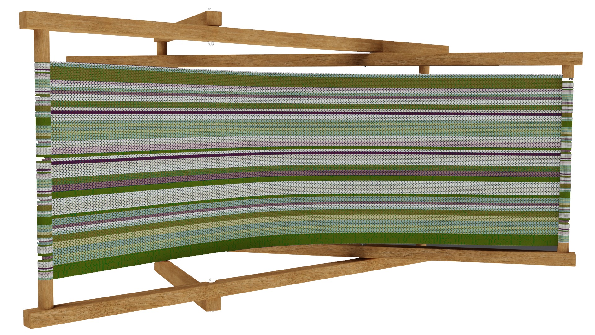 Beach Chair Low-poly 3D model_8