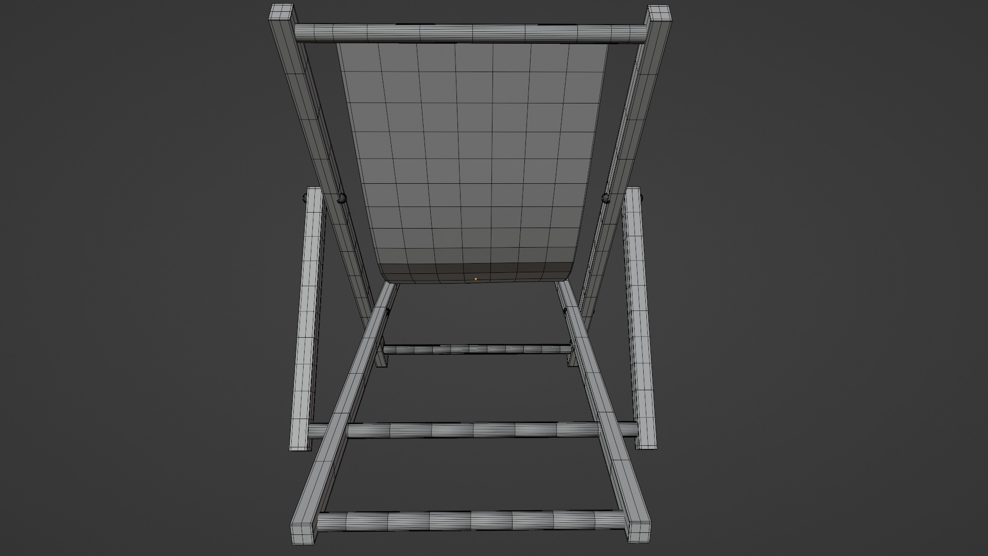 Beach Chair Low-poly 3D model_14
