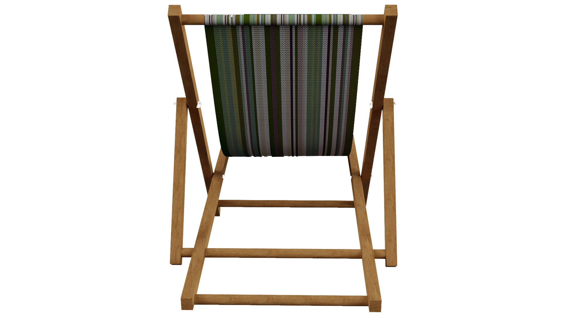 Beach Chair Low-poly 3D model_5