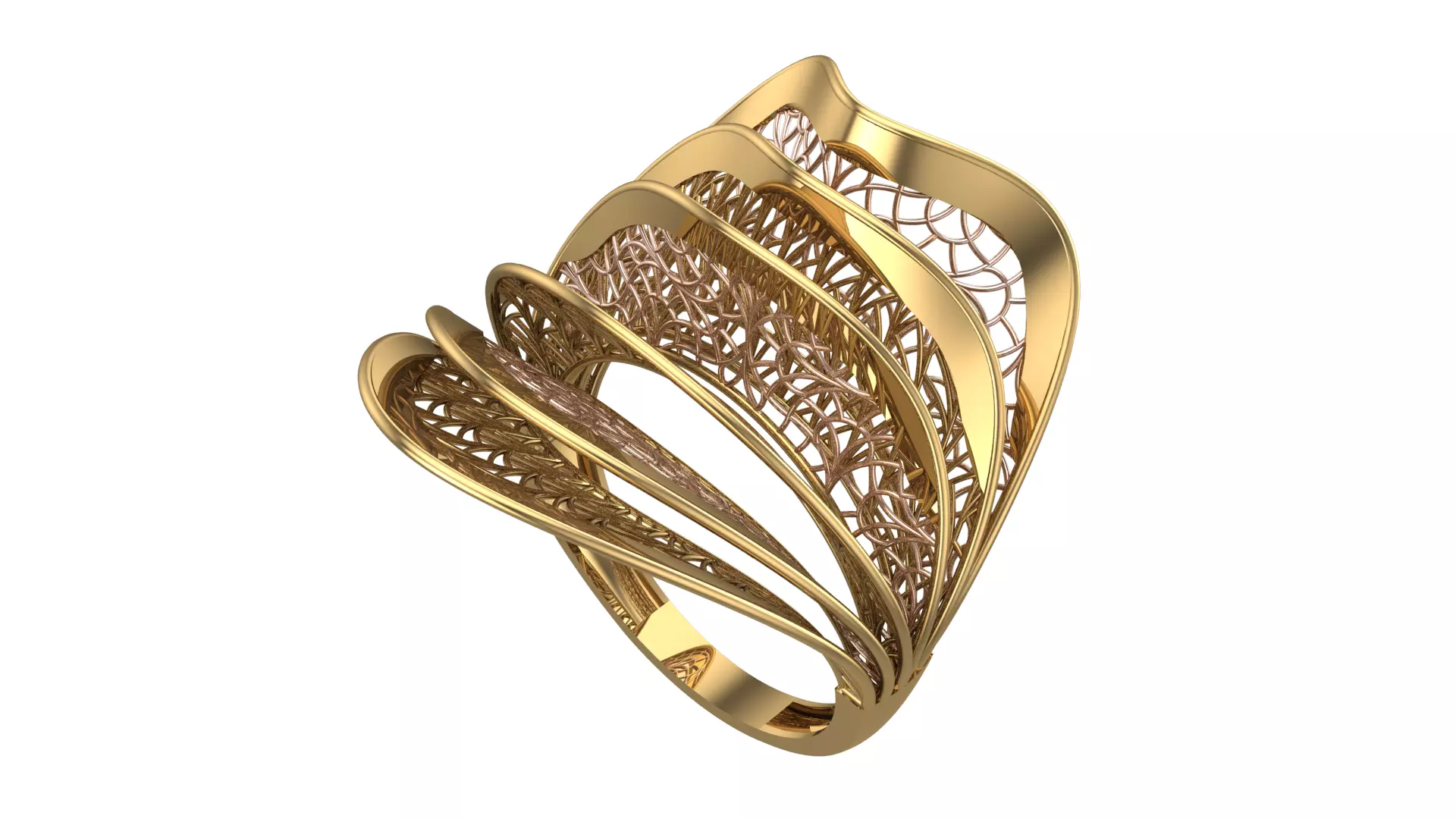 SEA WAVE RING COLLECTION-RA07- 3D print model_0