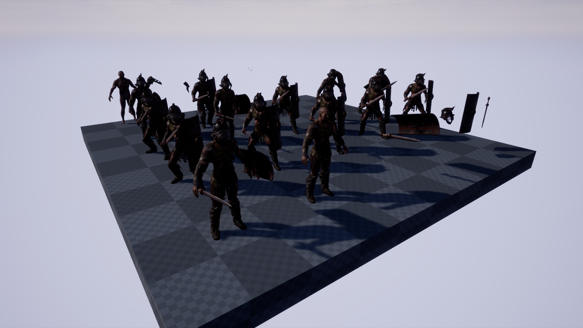 GLADIATOR MURMILLO UNDEAD2 Low-poly 3D model_18