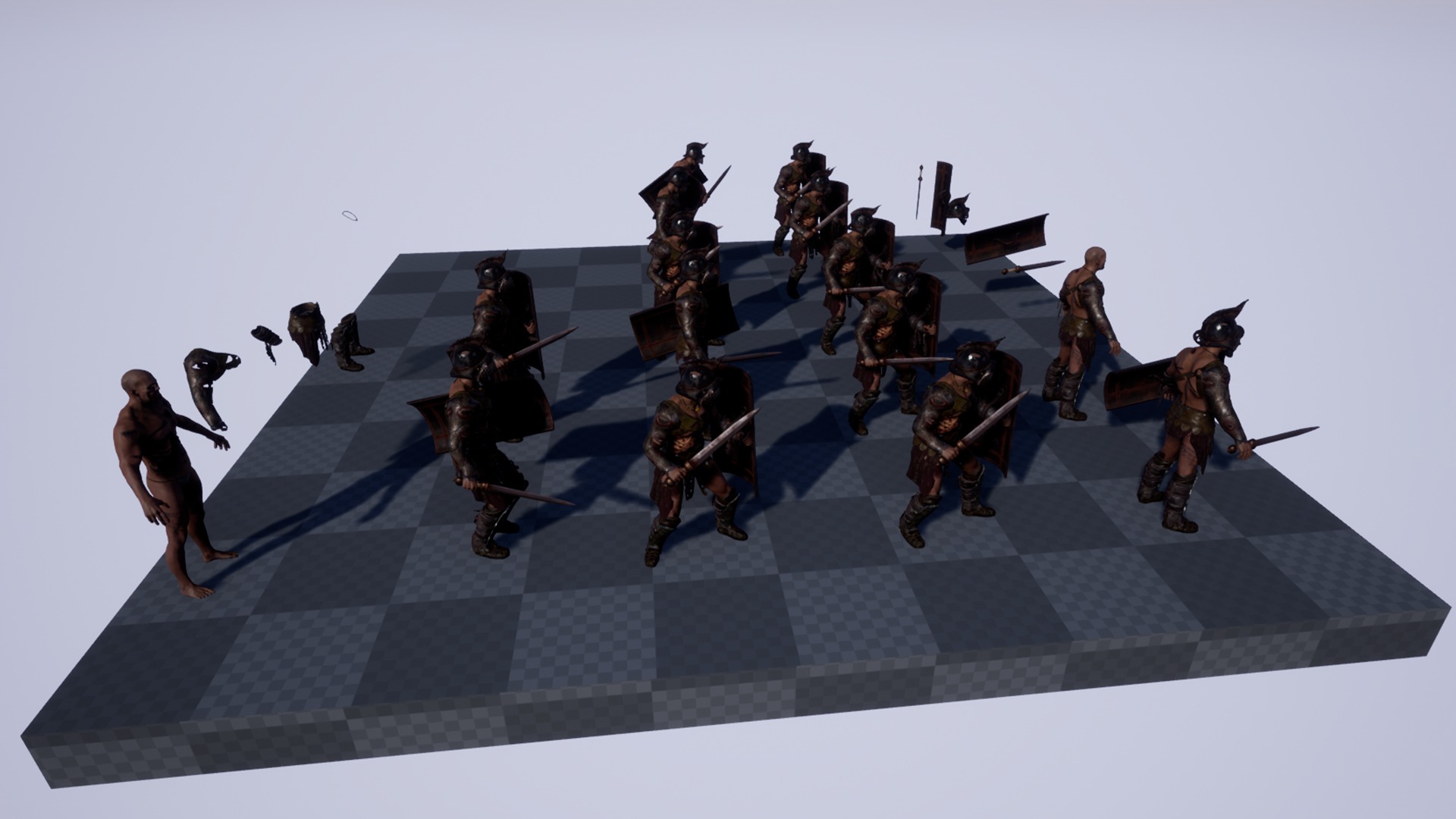 GLADIATOR MURMILLO UNDEAD2 Low-poly 3D model_20