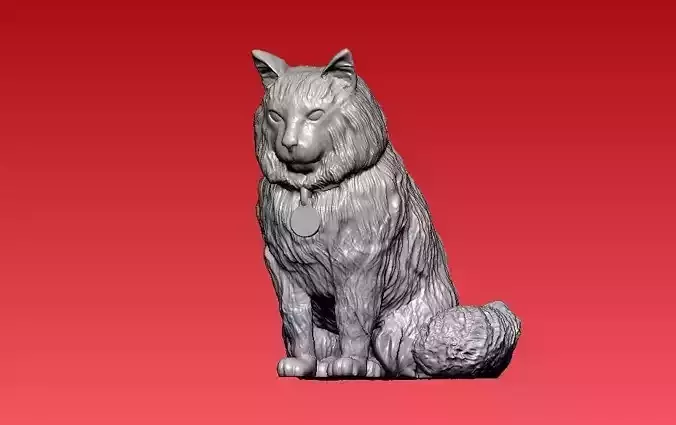 Cat black model - 3D print