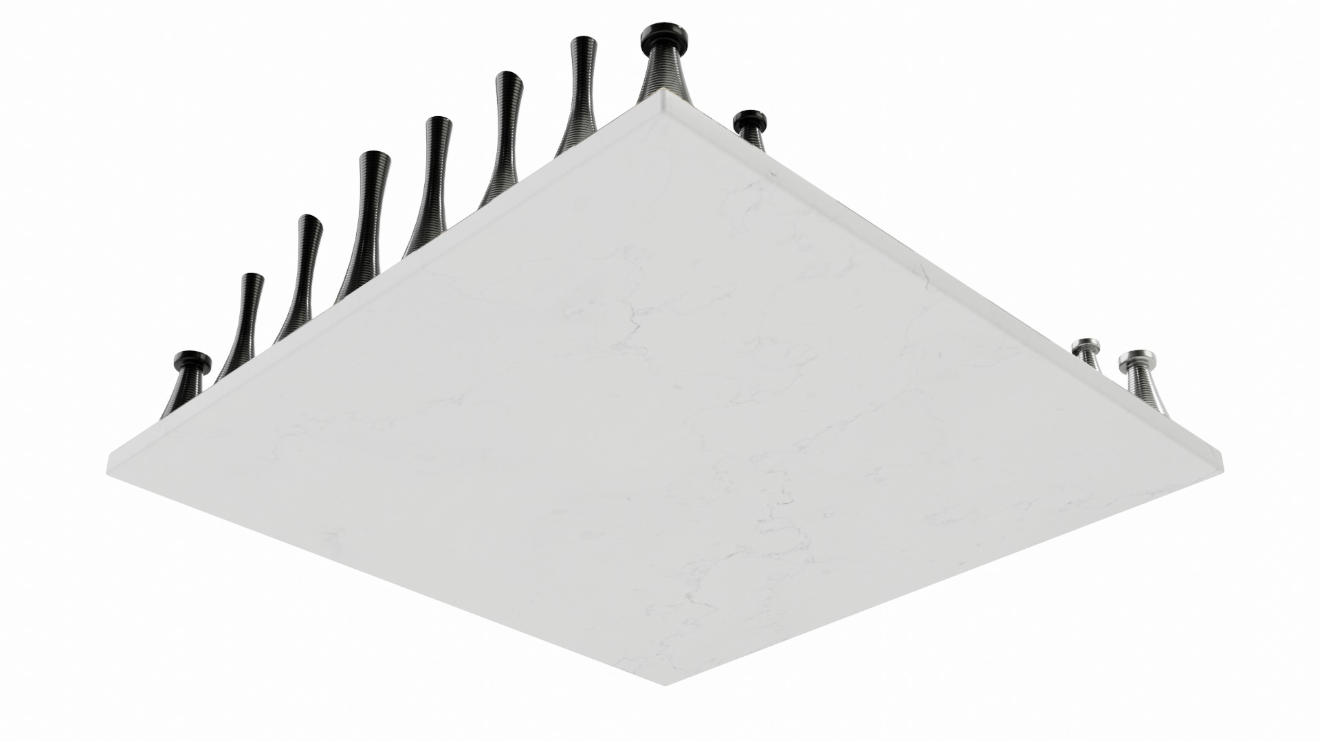 Modern Chess Set 3D model_3