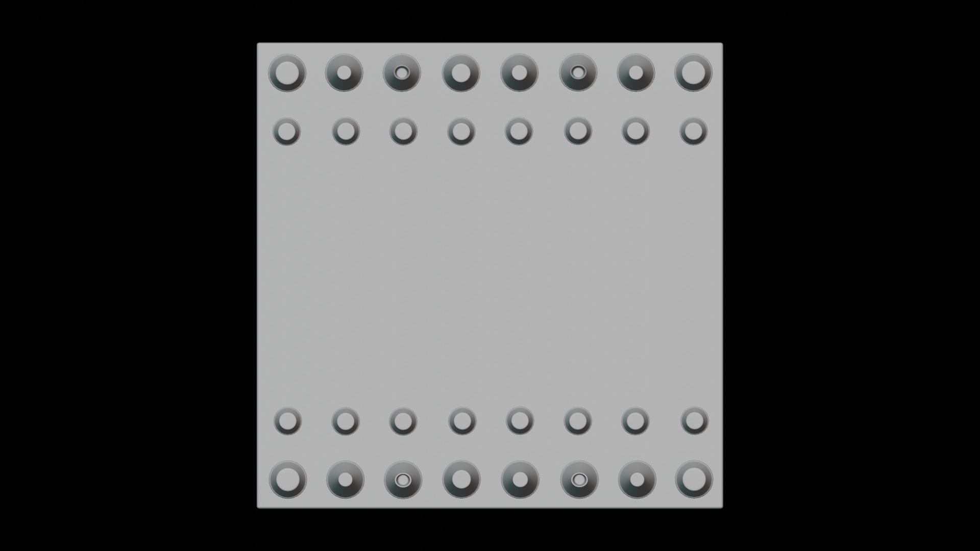 Modern Chess Set 3D model_6