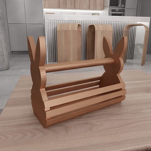 Easter Bunny Basket 2 3D print model