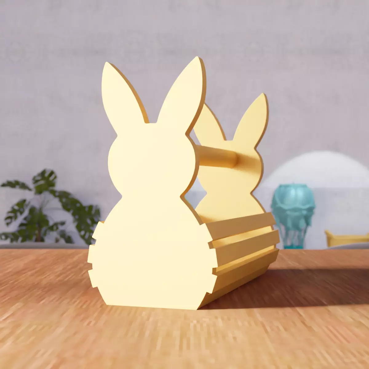 Easter Bunny Basket - 326 3D print model_5