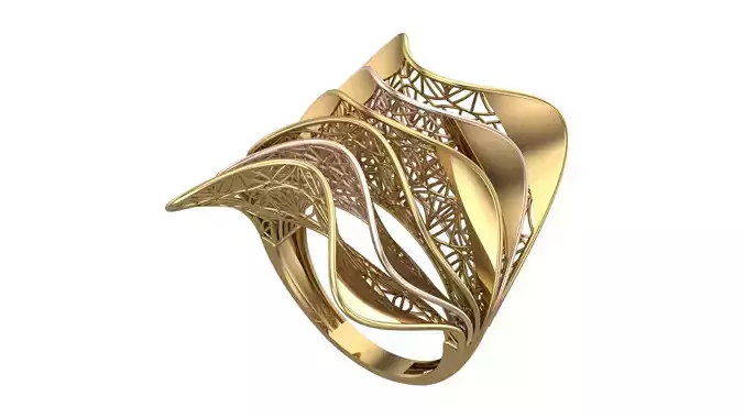 SEA WAVE RING COLLECTION-RA08- 