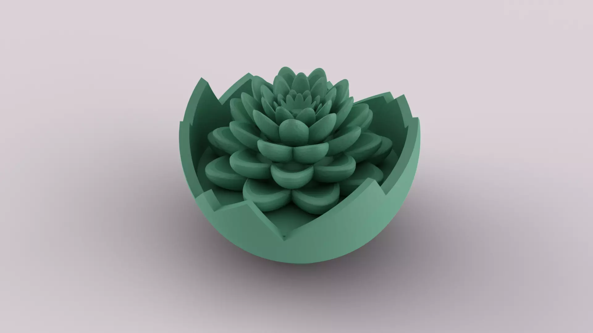 Decorative Fake Succulent 3D print model