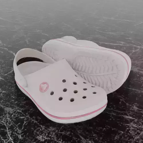 CROCS 3D FLIP-FLOP - CROG - SLIPPERS Low-poly 3D model