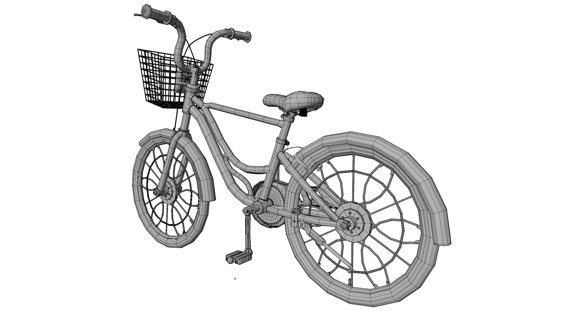 Bicycle Rig Low-poly 3D model_12