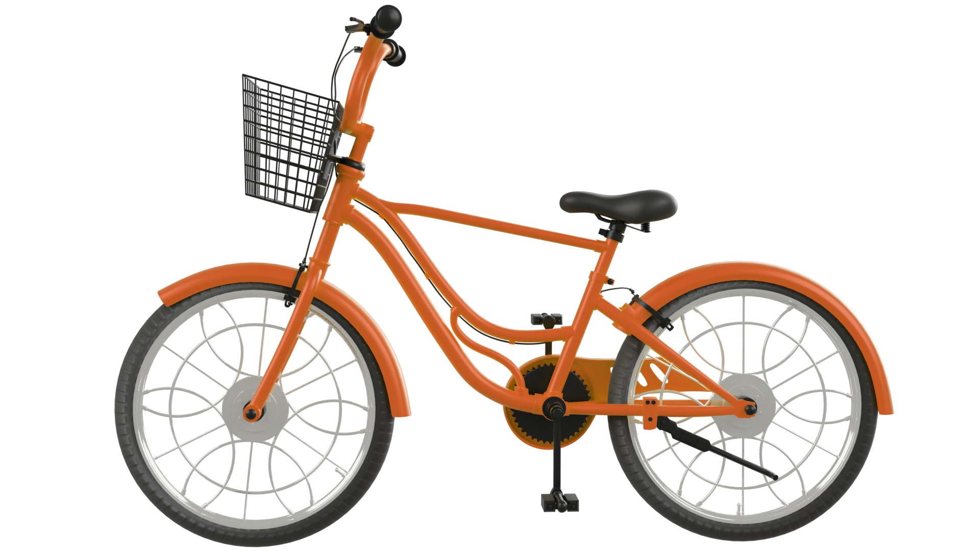 Bicycle Rig Low-poly 3D model_2