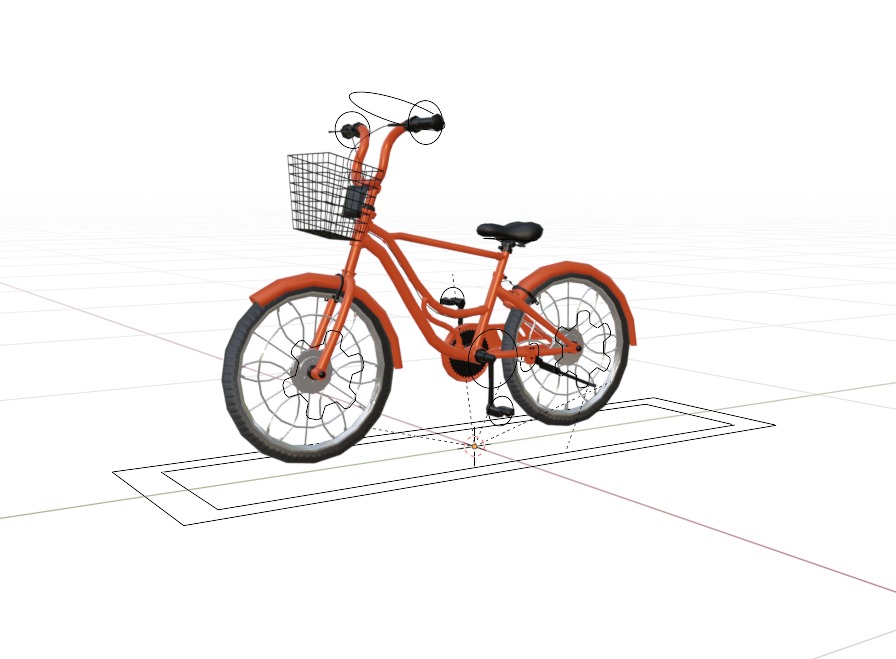Bicycle Rig Low-poly 3D model_1
