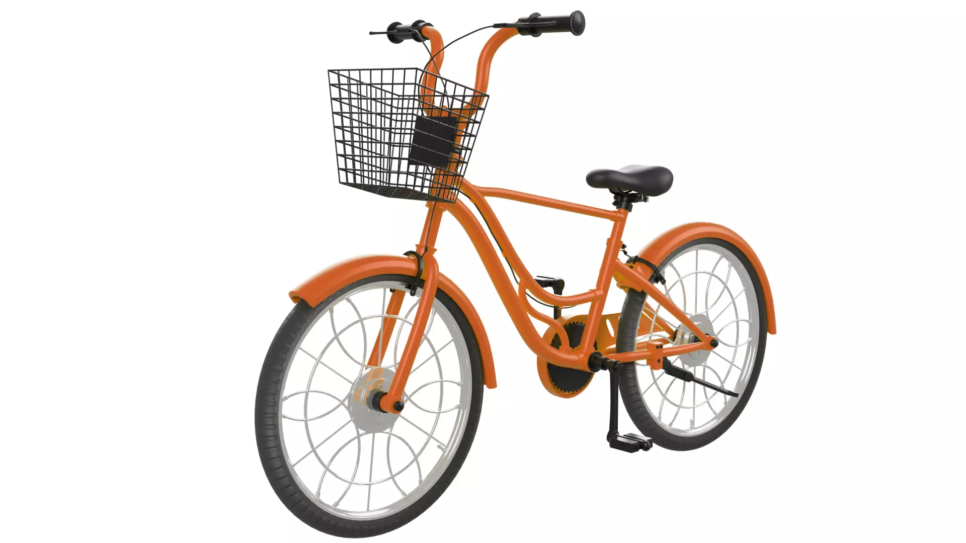 Bicycle Rig Low-poly 3D model_0