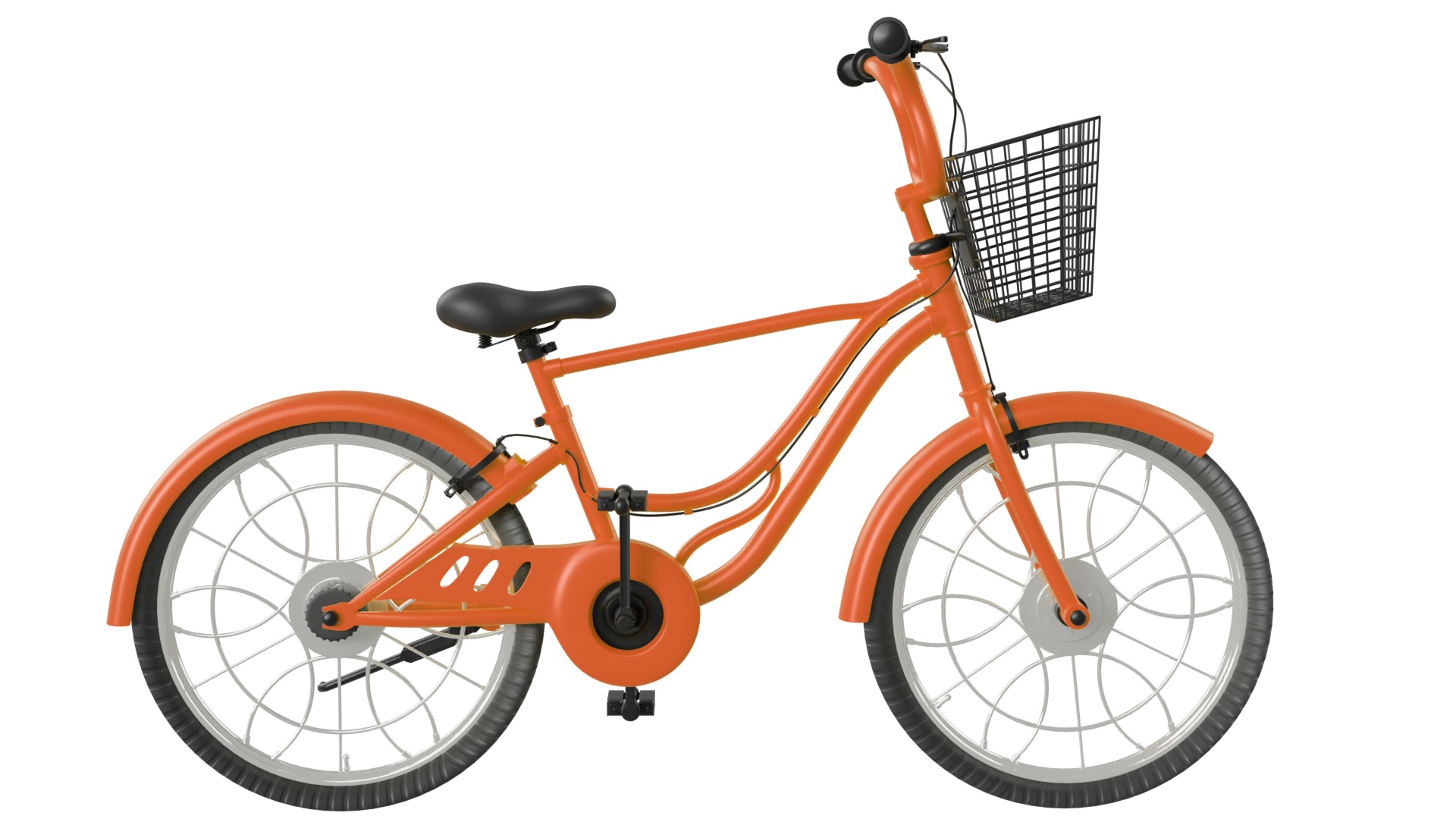 Bicycle Rig Low-poly 3D model_6