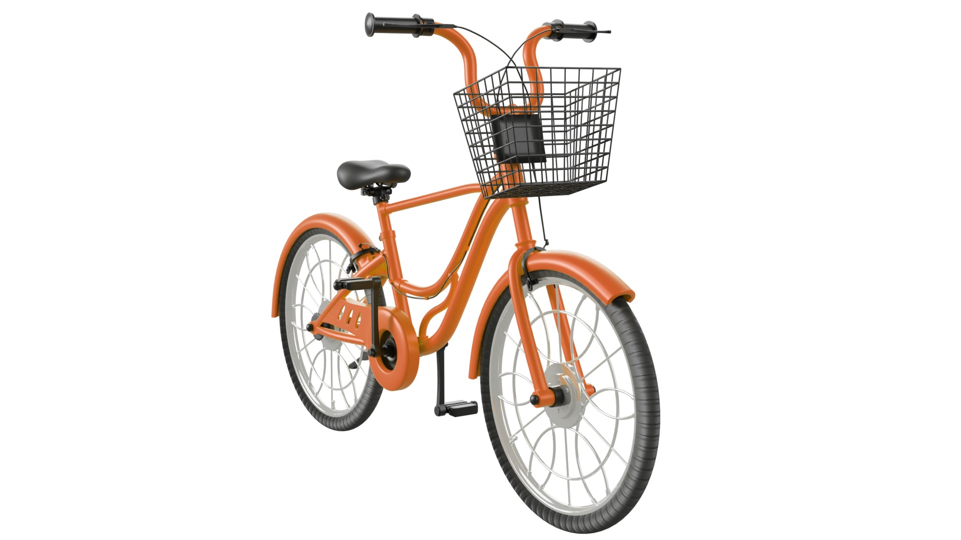 Bicycle Rig Low-poly 3D model_7