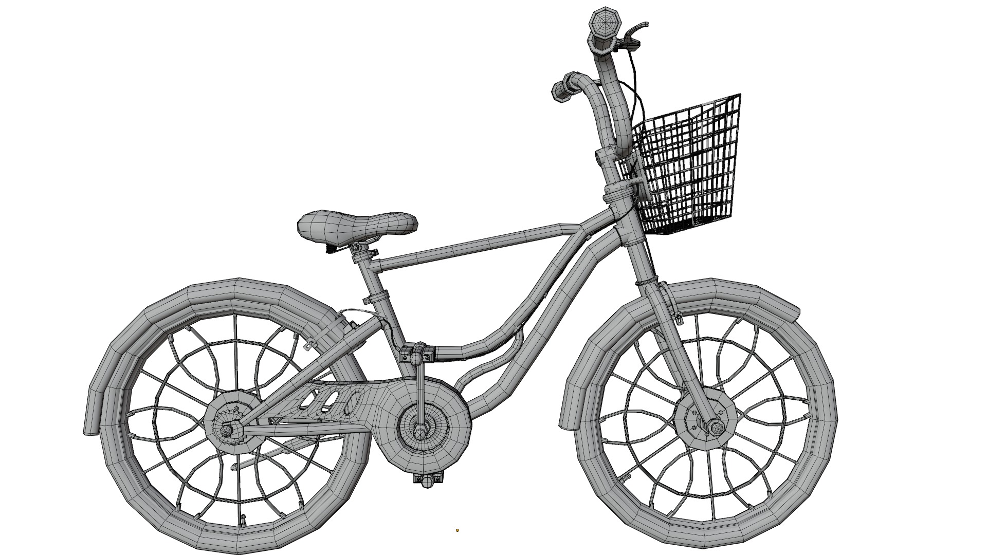 Bicycle Rig Low-poly 3D model_15