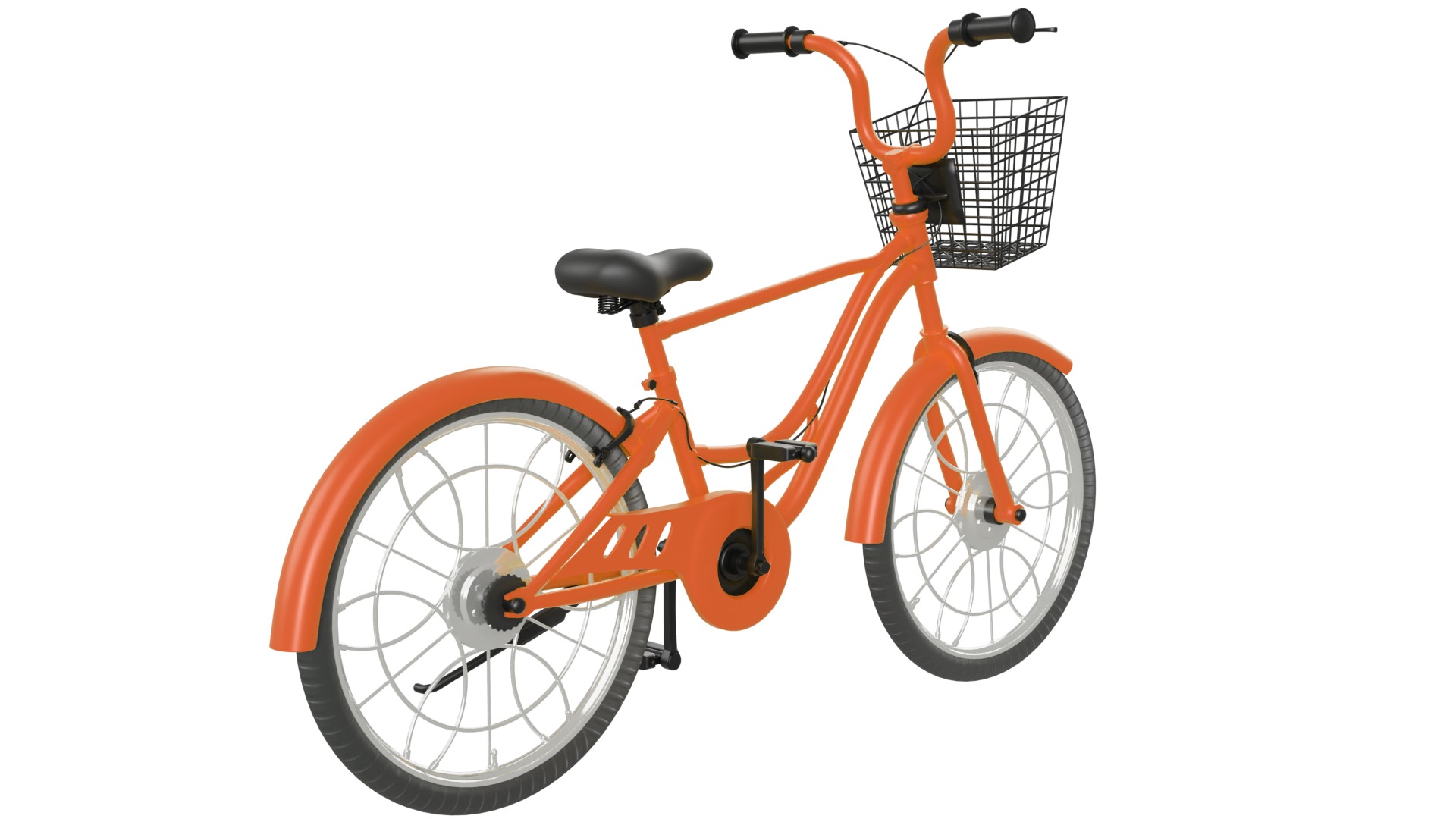 Bicycle Rig Low-poly 3D model_5