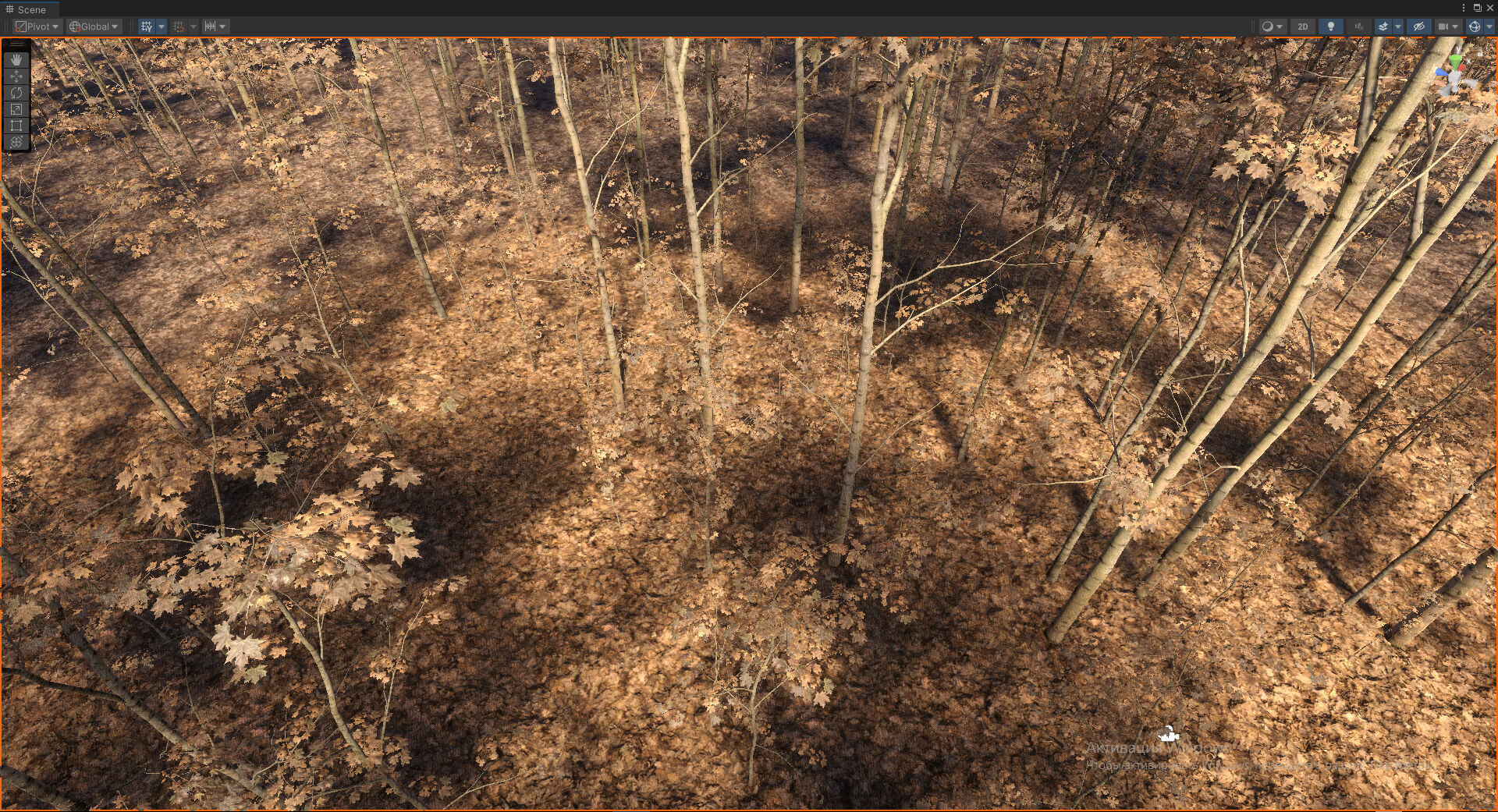 Autumn Forest  Game Trees  Low-poly 3D model_4