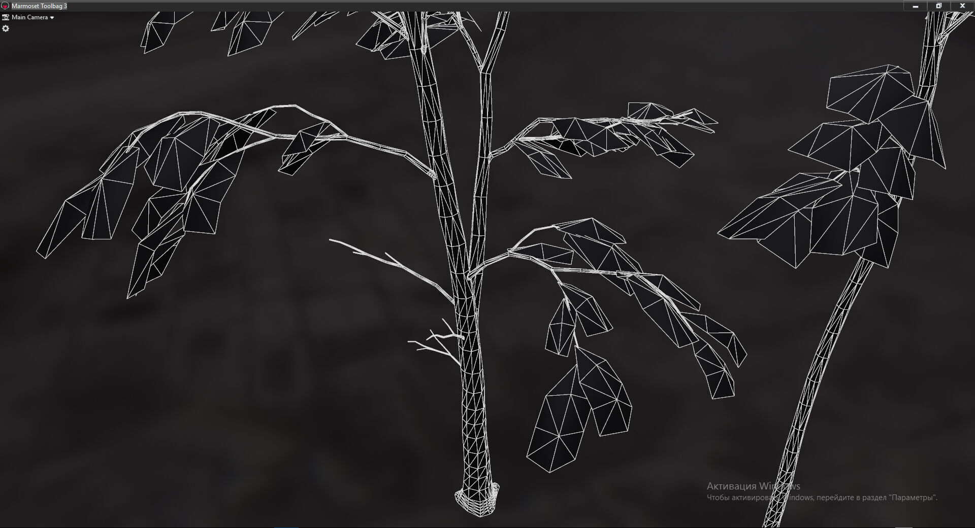 Autumn Forest  Game Trees  Low-poly 3D model_18